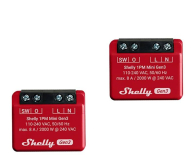 Inteligentny sterownik Shelly Zestaw 2 Sterowników 1PM Mini Gen3